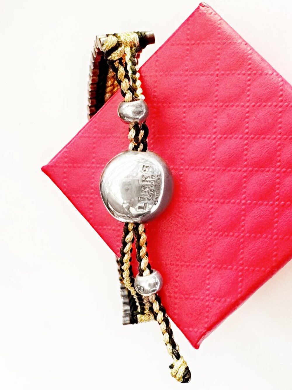 Links of London Sterling Silver Sweetie Woven Friendship Bracelet - Black Gold - Picture 3 of 5